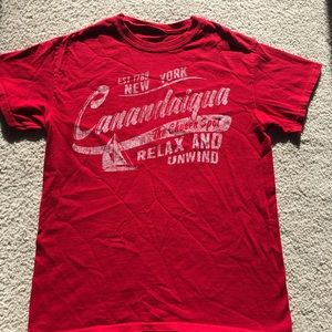 Red T-shirt Canandaigua